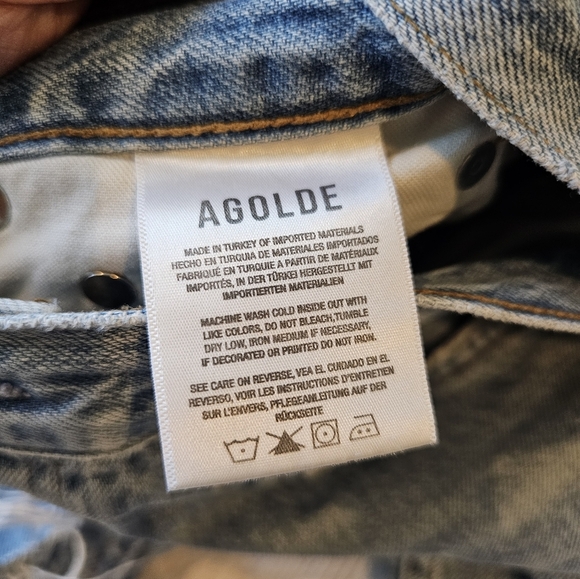 Agolde •Size 25• Jamie 100% Cotton Jeans Distressed •26.5 Inseam• - Picture 7 of 9